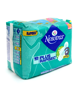 Toallas sanitarias nosotras plus